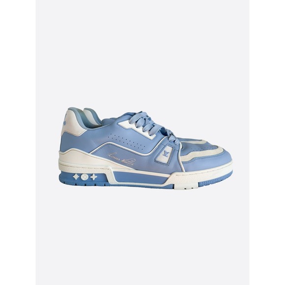 Louis Vuitton Blue & White Trainers - Picture 1 of 10
